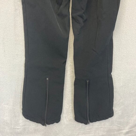 Vintage Nils Skiwear Snow Pants Womens Size 10 Stretch Ski Snow Black Zip Ankle - Picture 14 of 16